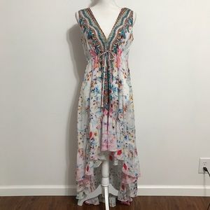 Czarina Silk Viscose Embellished Dress